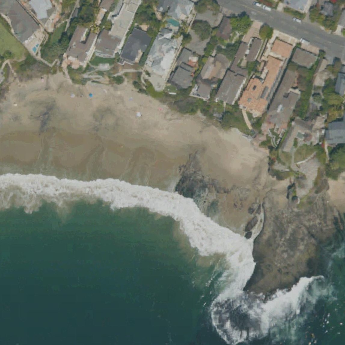 Aerial map of Shaws Cove