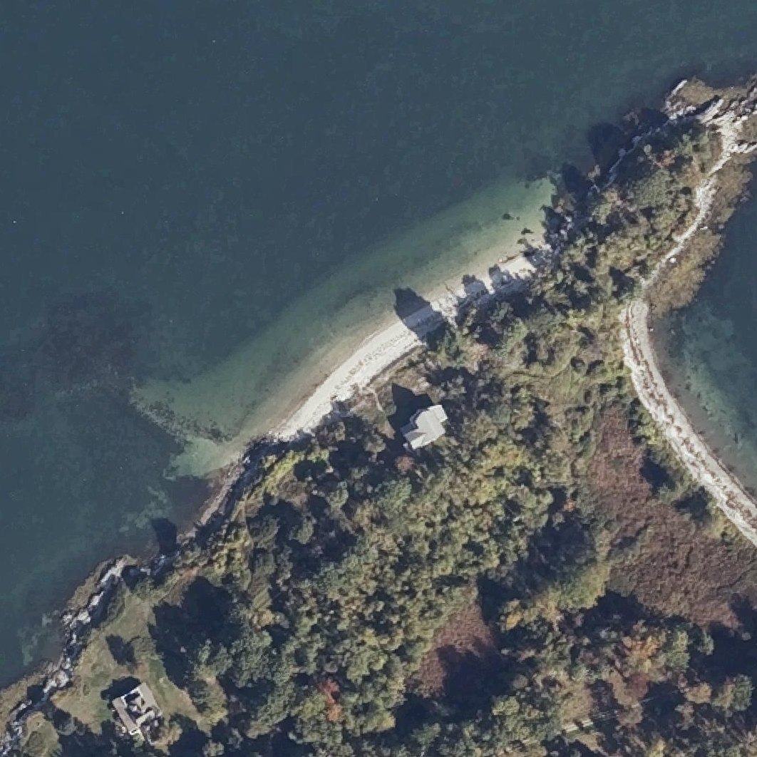 Aerial map of Shell Beach