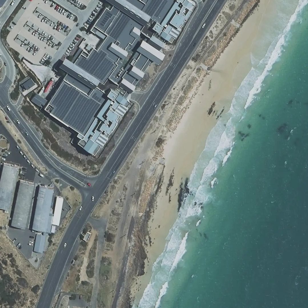 Aerial map of Shelly Beach