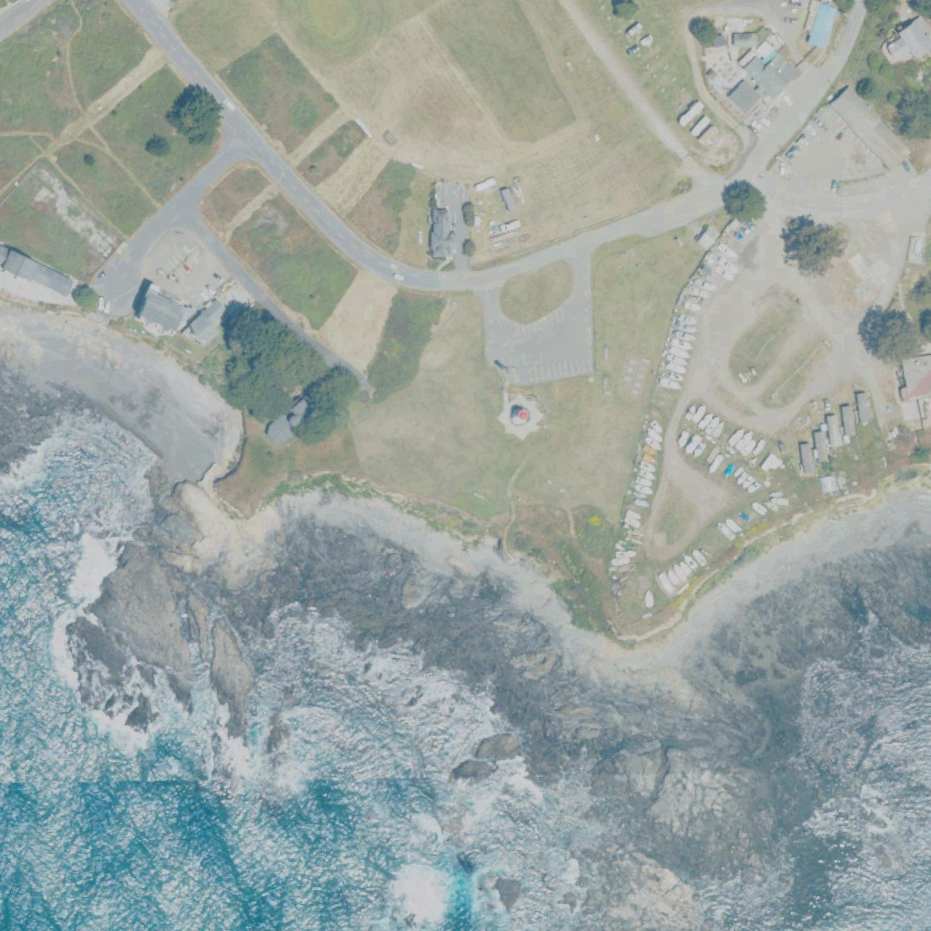 Aerial map of Shelter cove