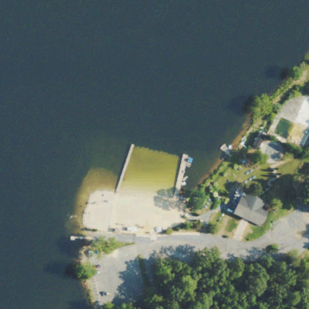Aerial map of Shenandoah Lake Beach