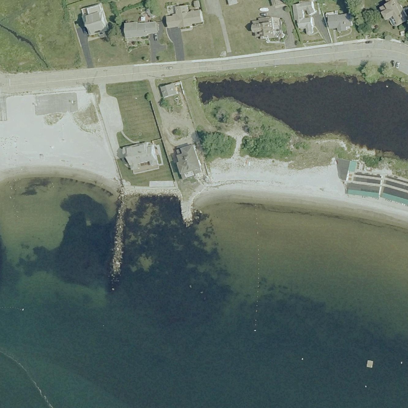 Aerial map of Shennecossett Beach