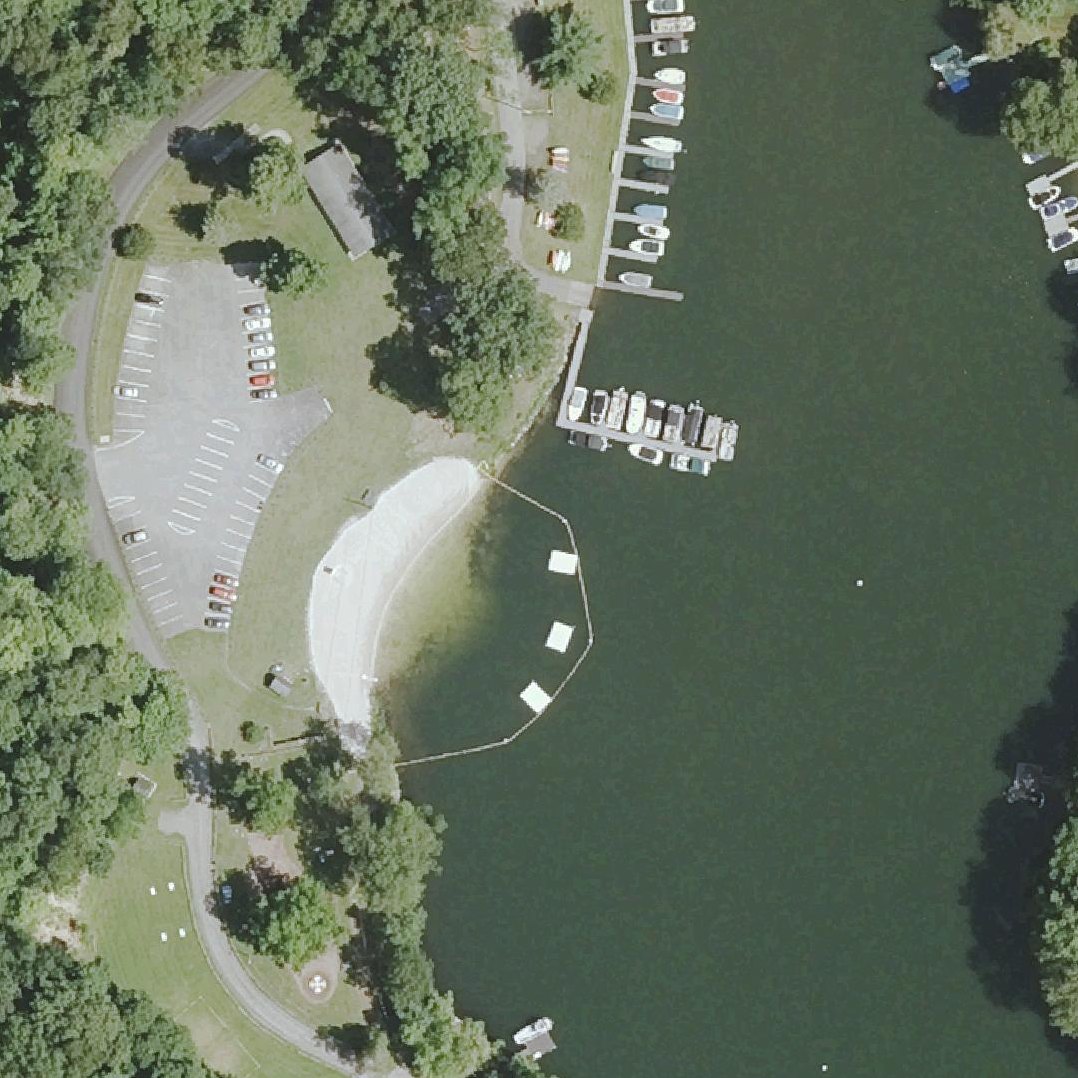 Aerial map of Sherman Town Beach