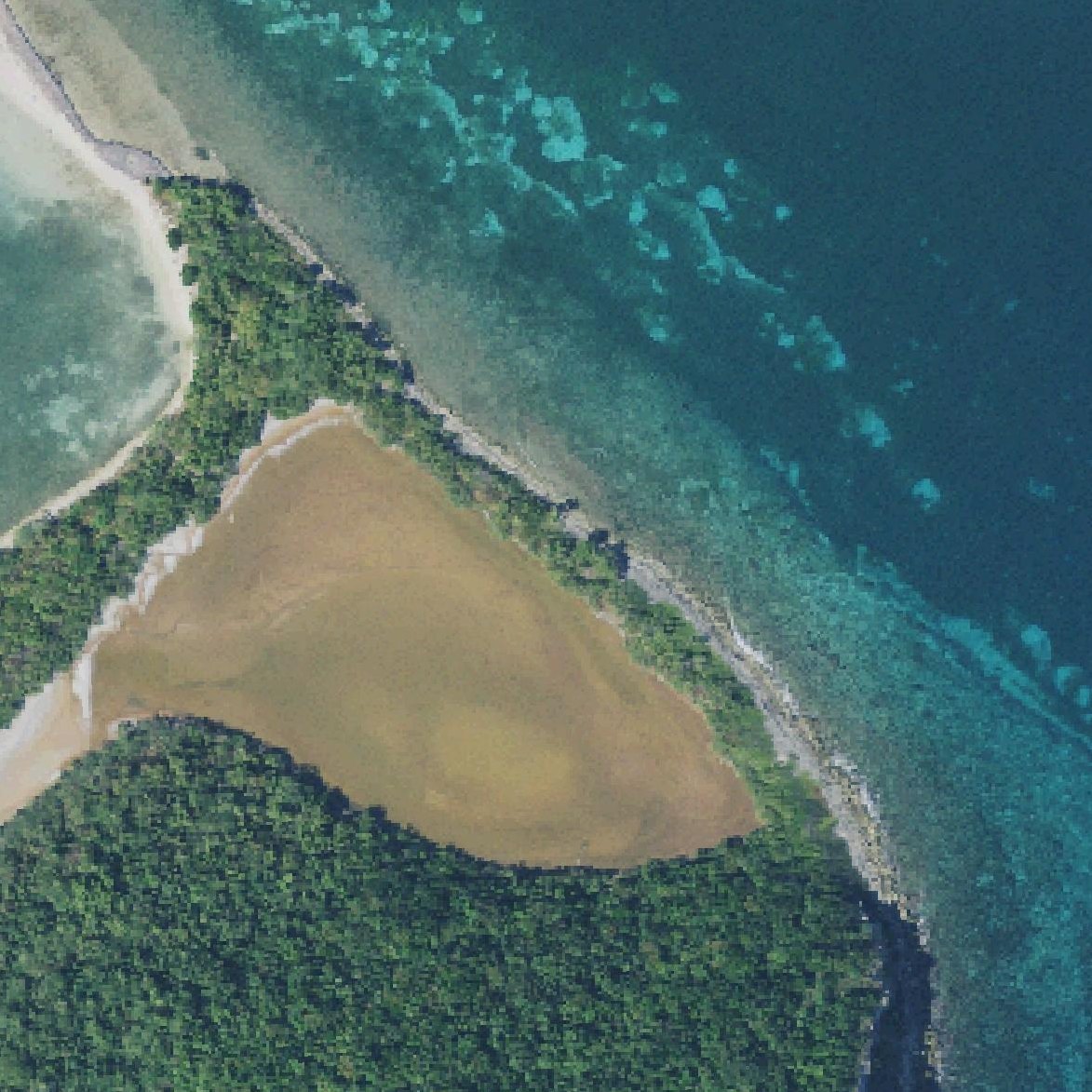 Aerial map of Shipwreck Beach