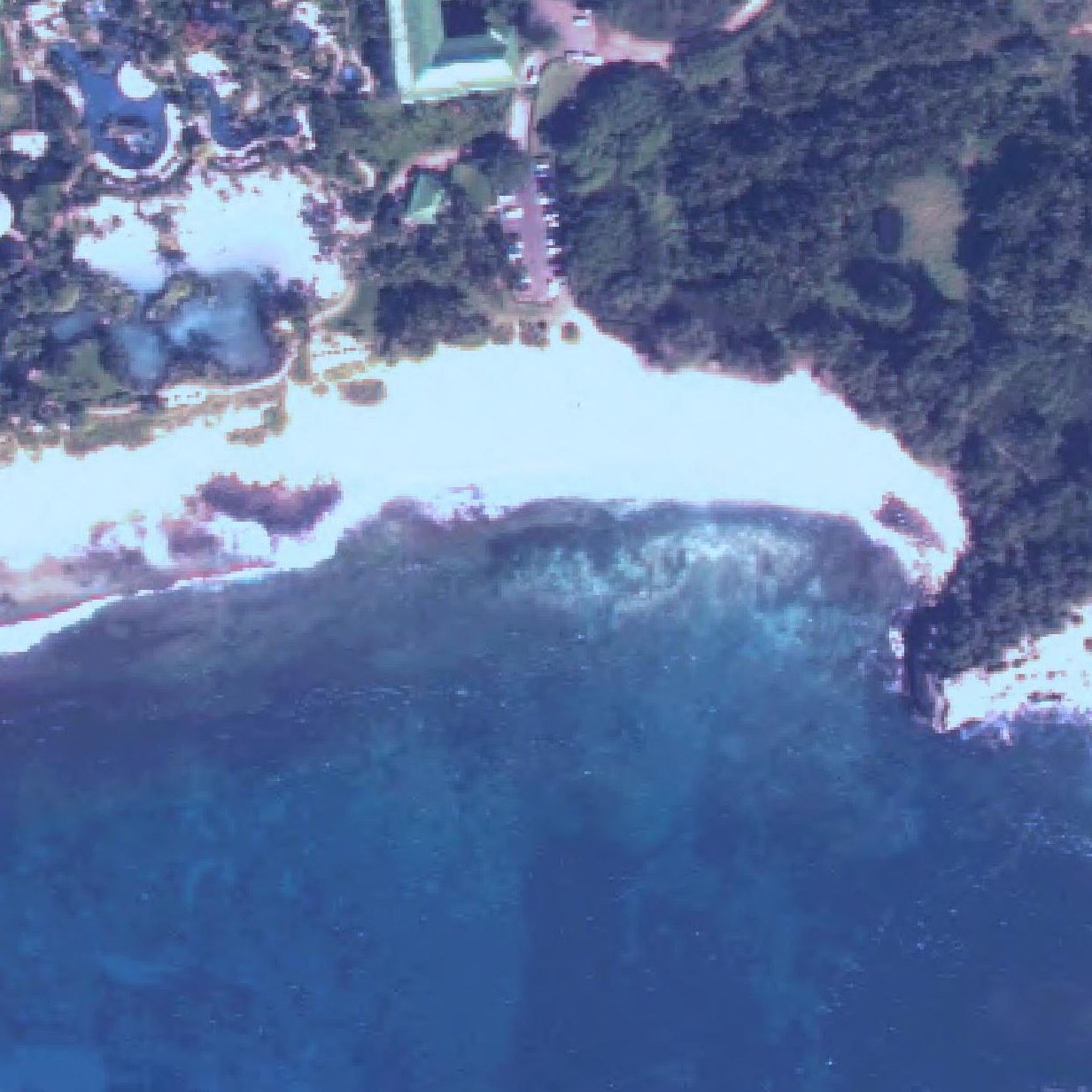 Aerial map of Shipwreck Beach