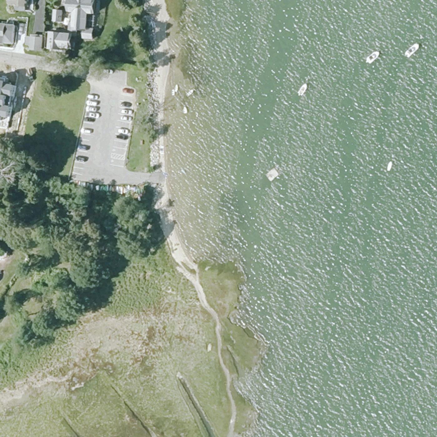 Aerial map of Shipyard Lane Beach