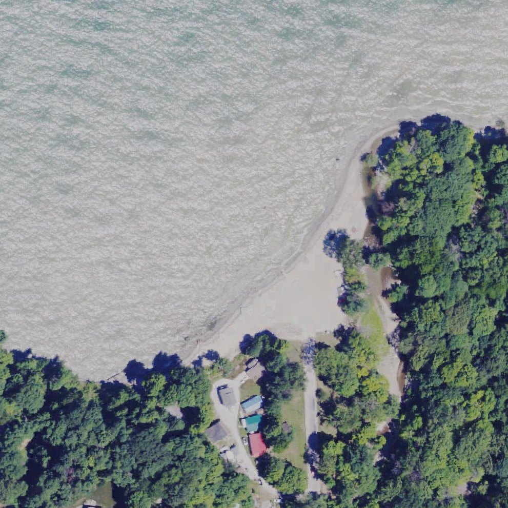 Aerial map of Shorewood Beach