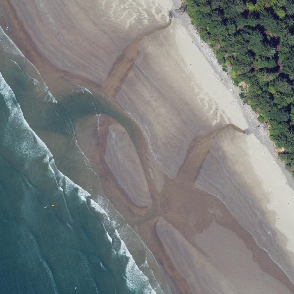 Aerial map of Short Sand Beach, Oswald West State Park