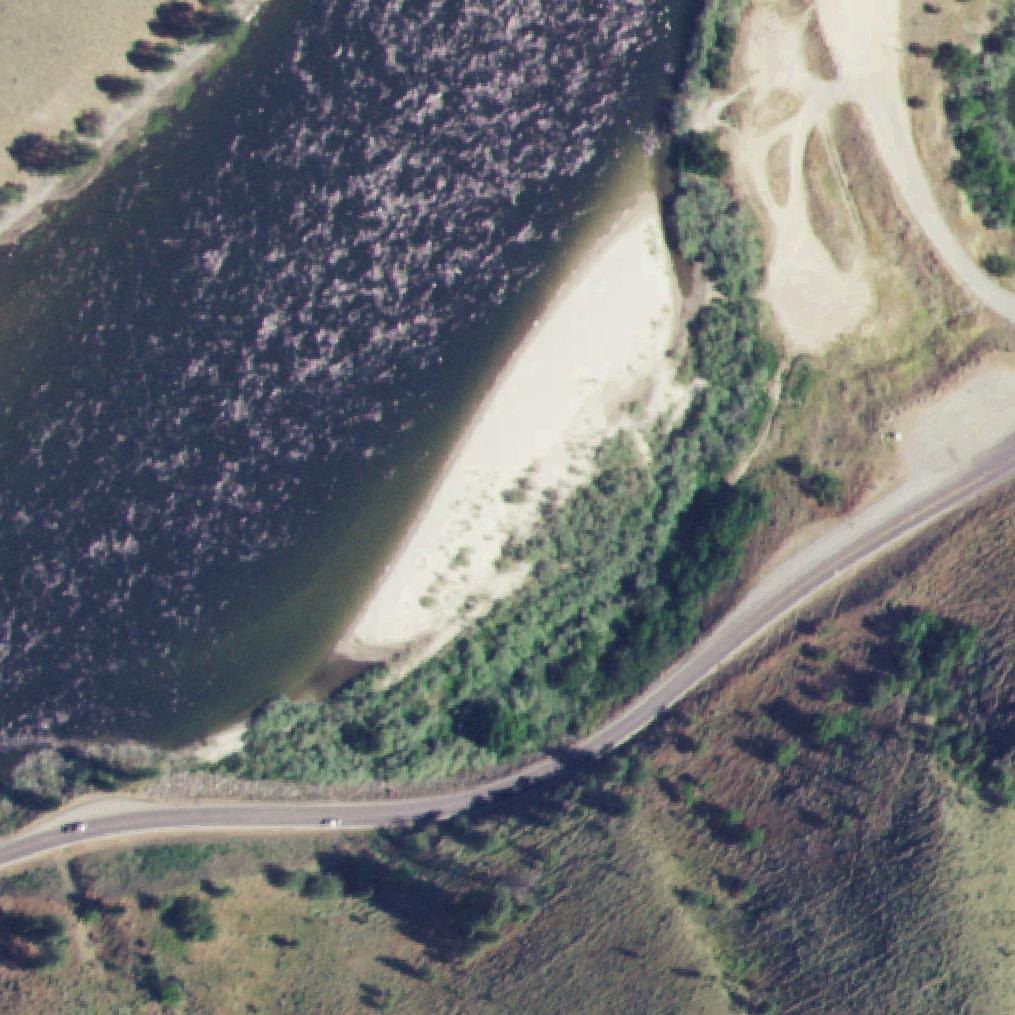 Aerial map of Shorts Bar Beach