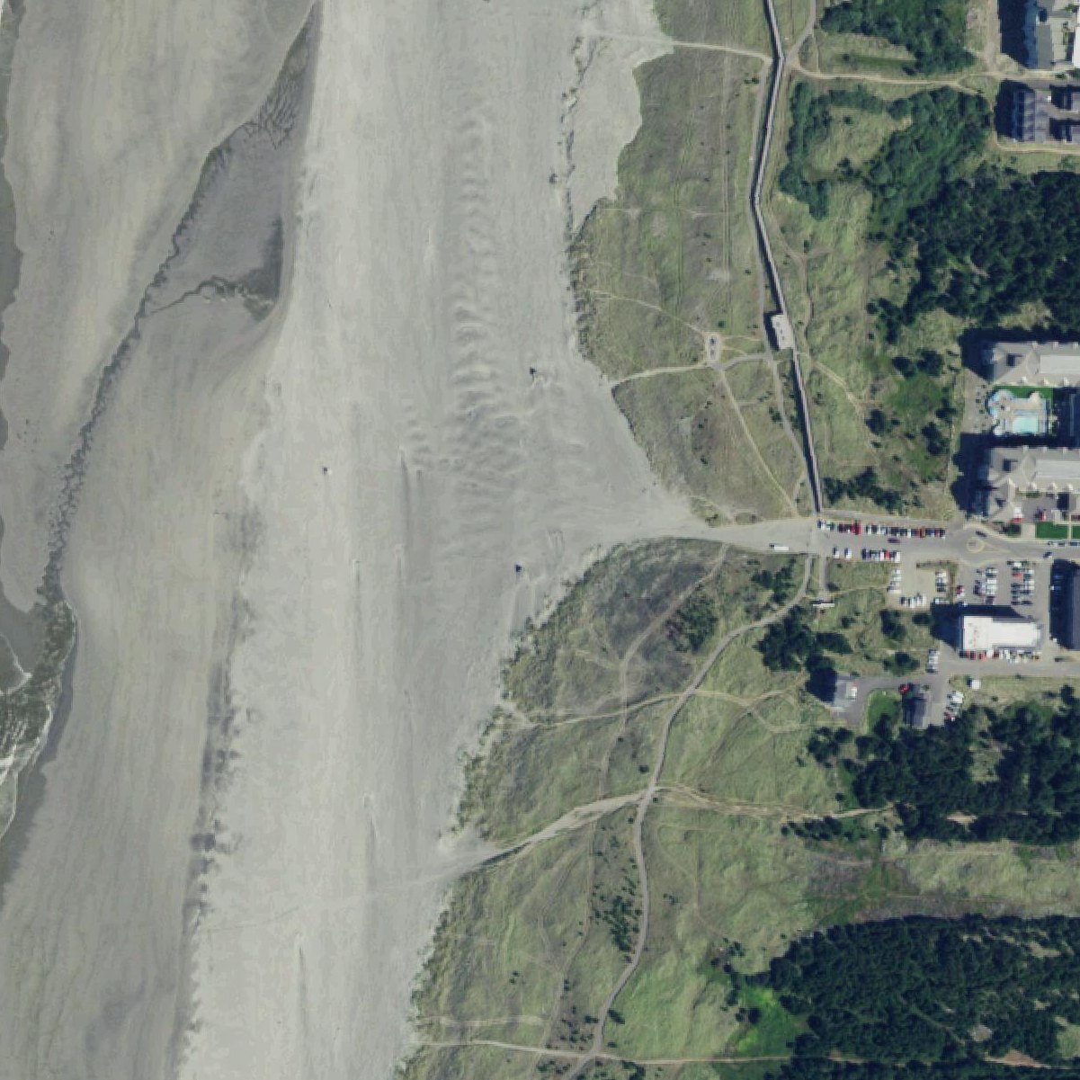 Aerial map of Sid Snyder Beach Approach