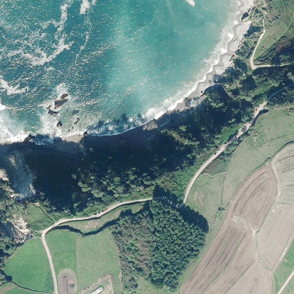 Aerial map of Silence Beach