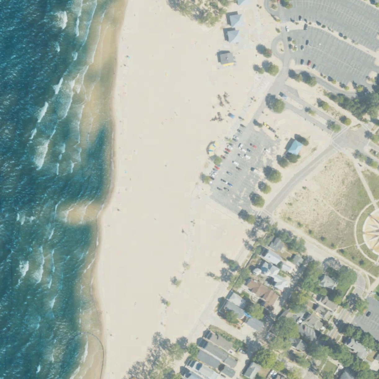 Aerial map of Silver Beach