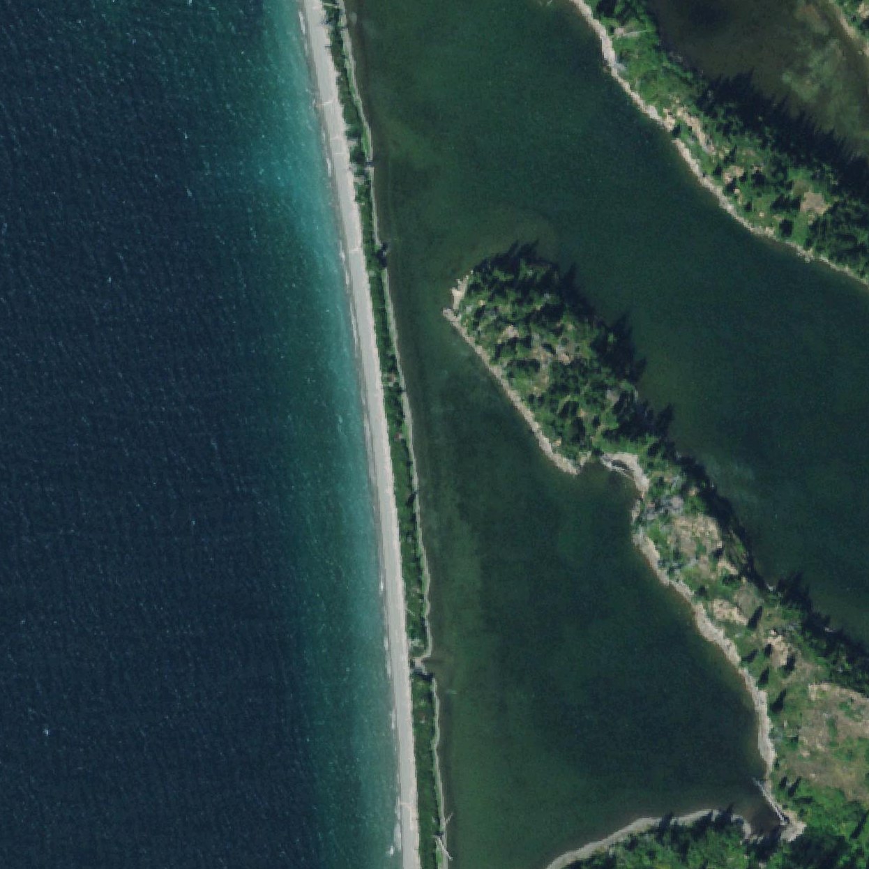 Aerial map of Silver Dollar Beach