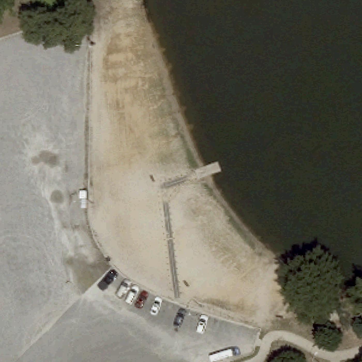 Aerial map of Silver Lake Beach