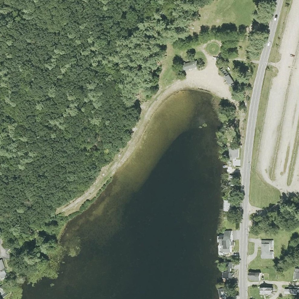 Aerial map of Silver Lake Beach