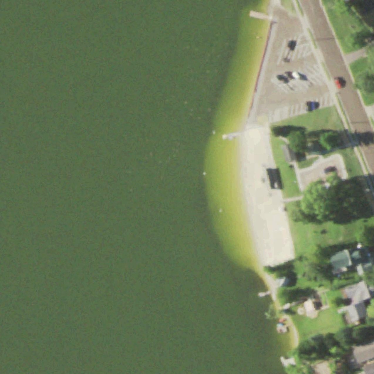 Aerial map of Silver Lake Beach
