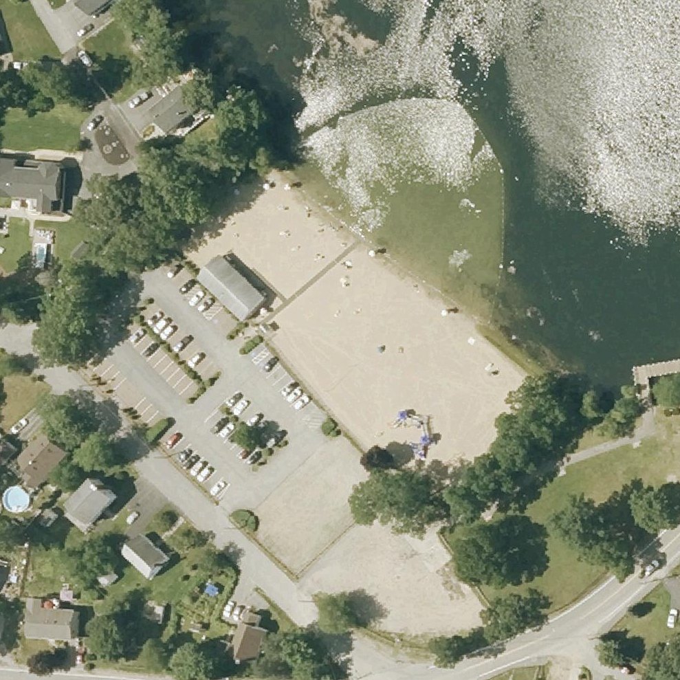 Aerial map of Silver Lake Beach