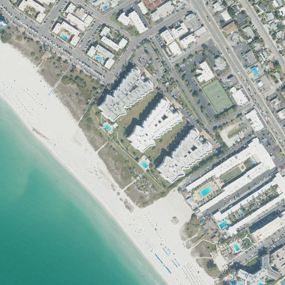 Aerial map of Silver Sands Beach & Racquet