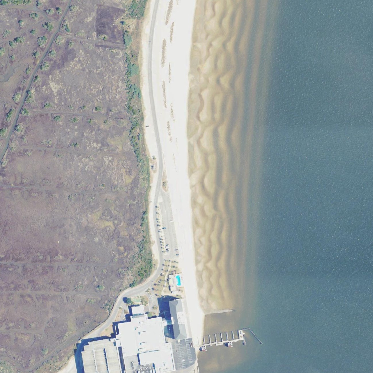 Aerial map of Silver Slipper Beach