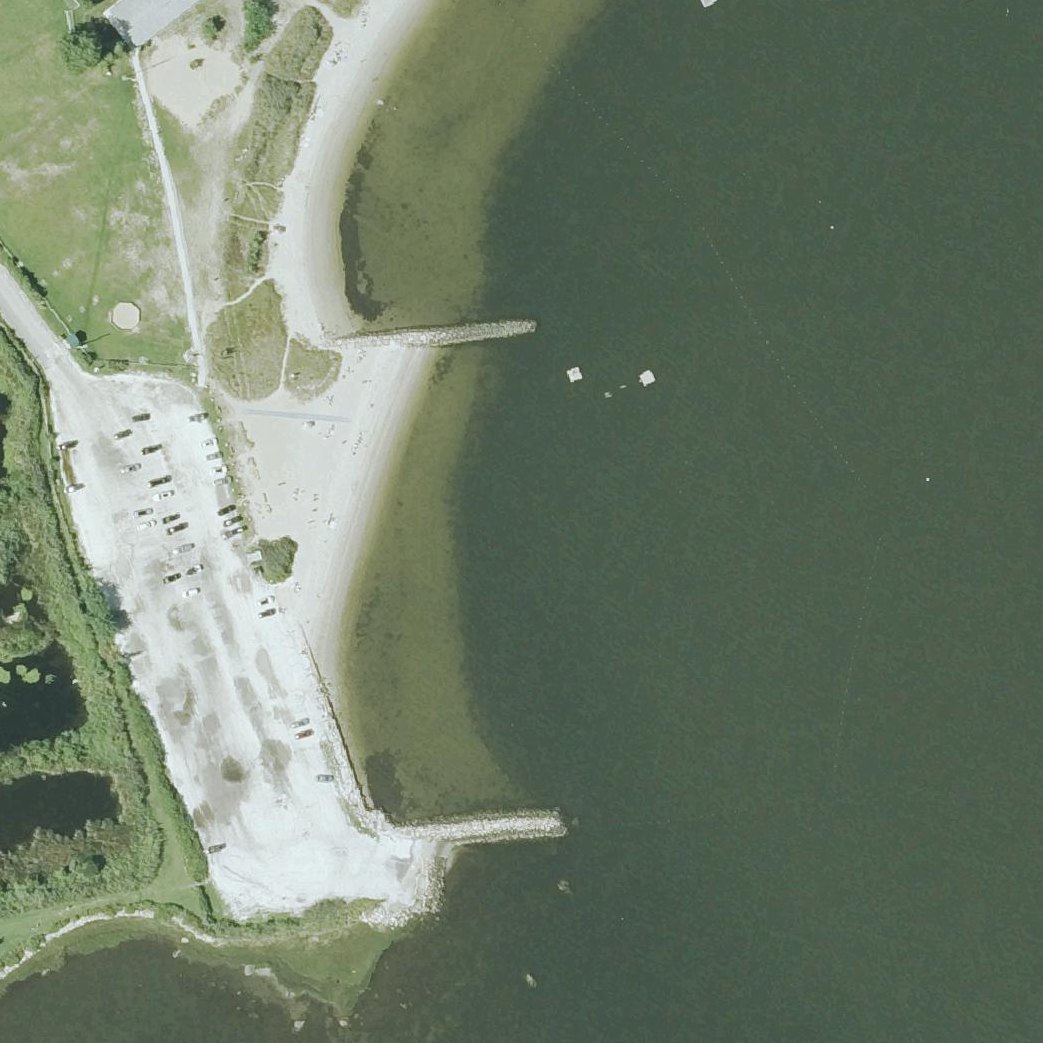 Aerial map of Silvershell Beach