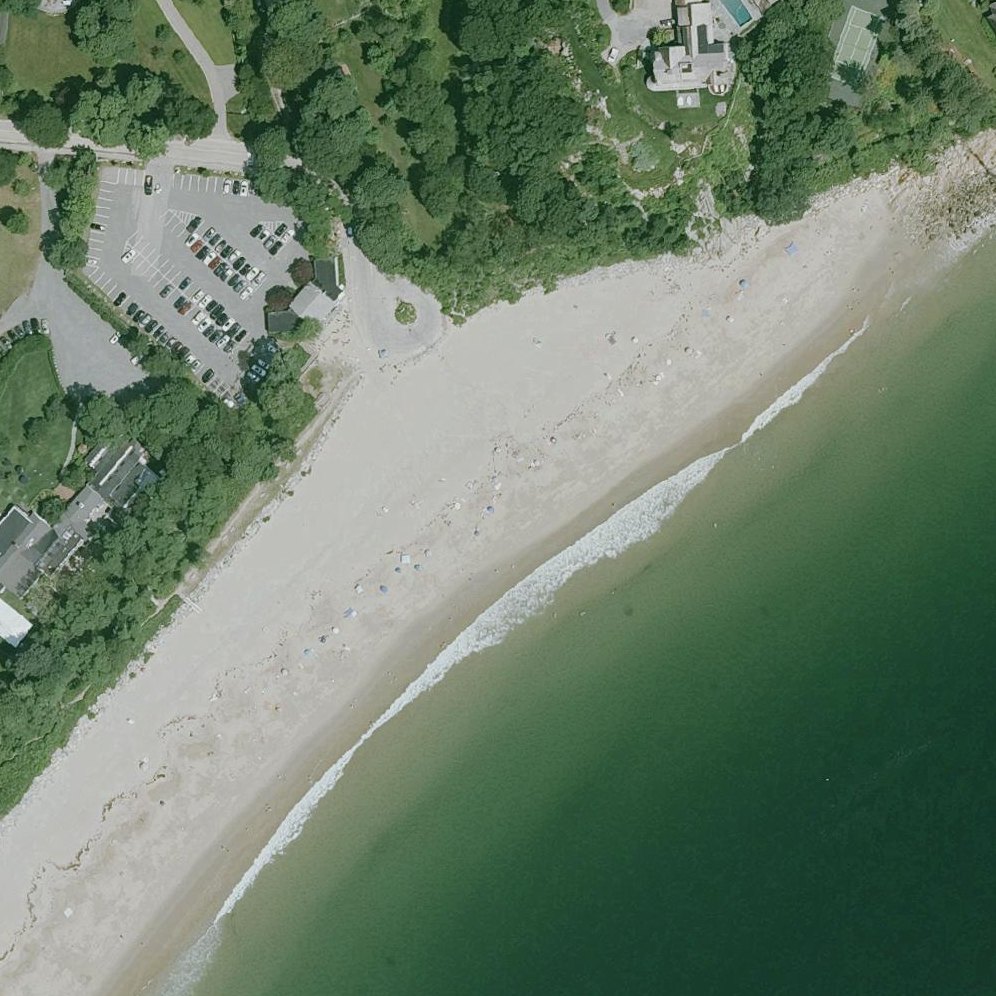 Aerial map of Singing Beach