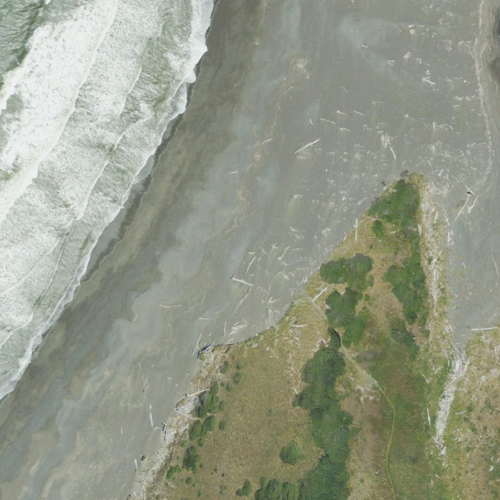 Aerial map of Sixes Beach