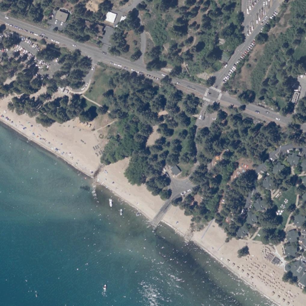 Aerial map of Ski Beach