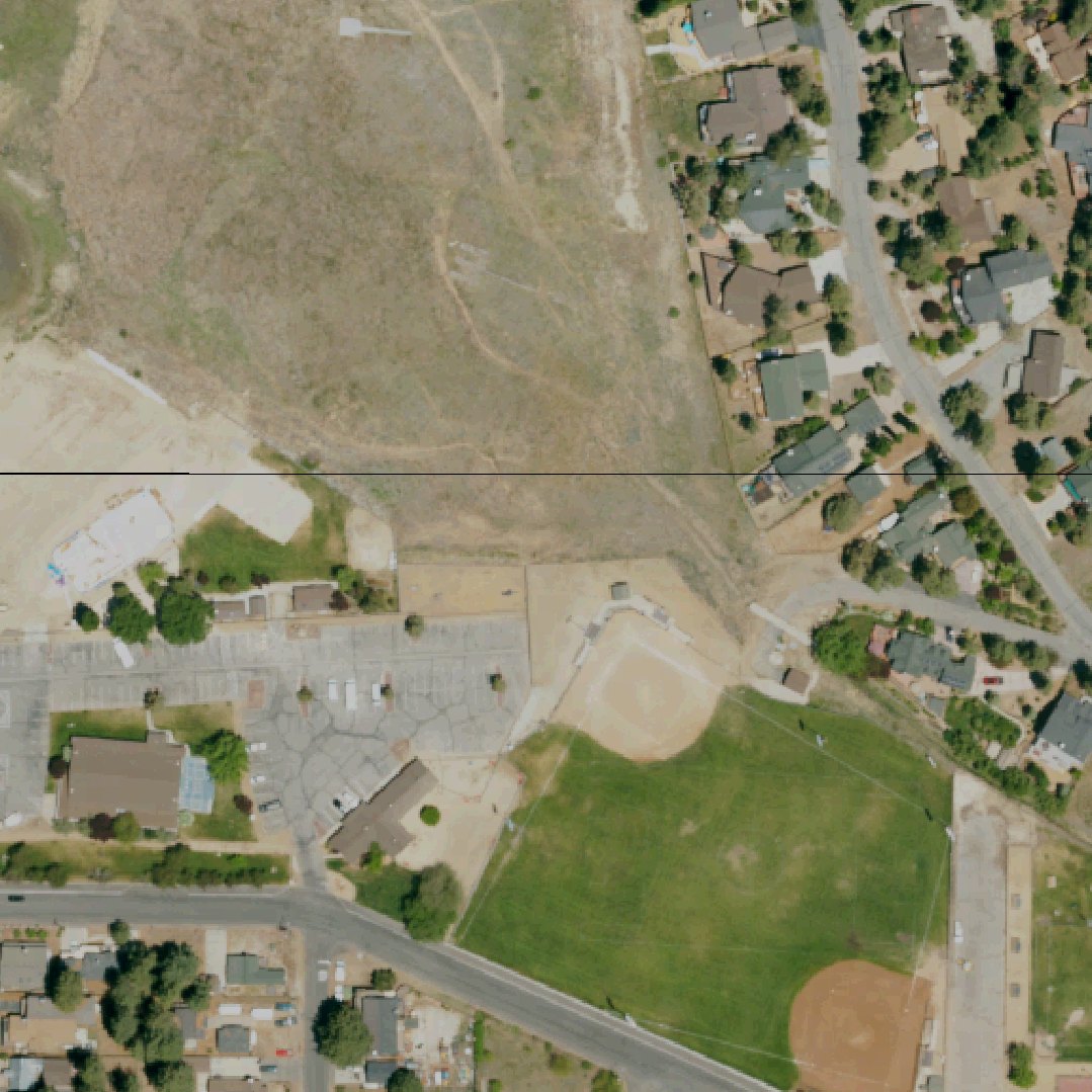 Aerial map of Ski Beach Park
