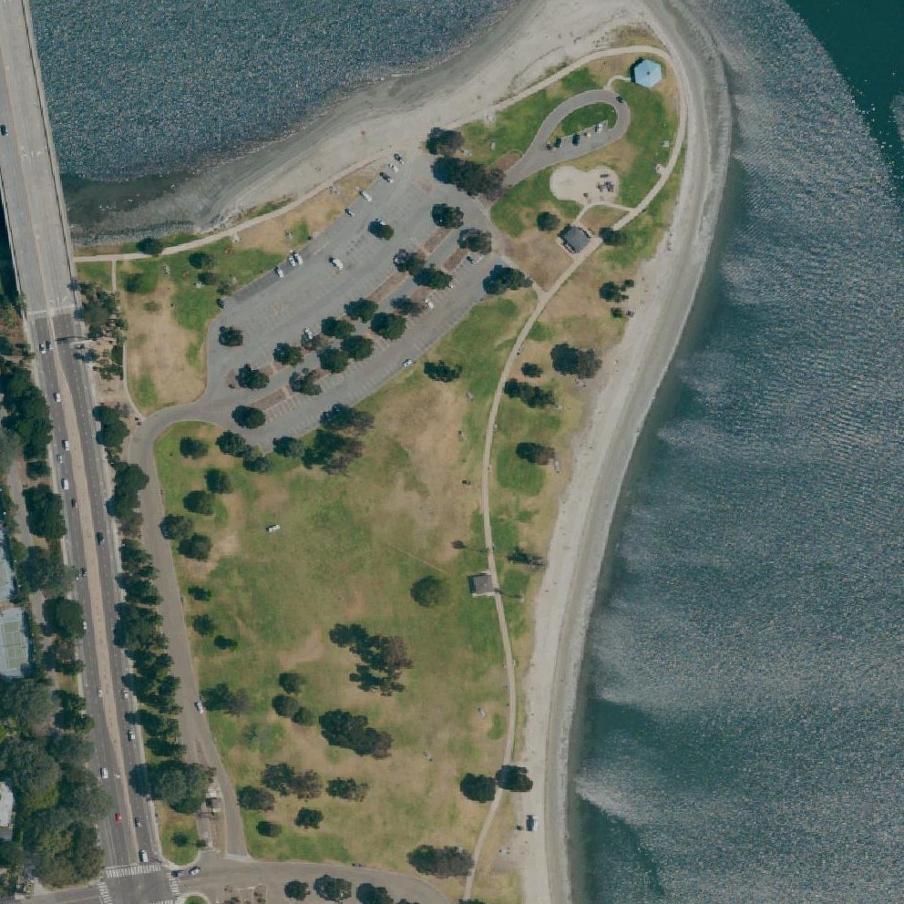 Aerial map of Ski Beach Park