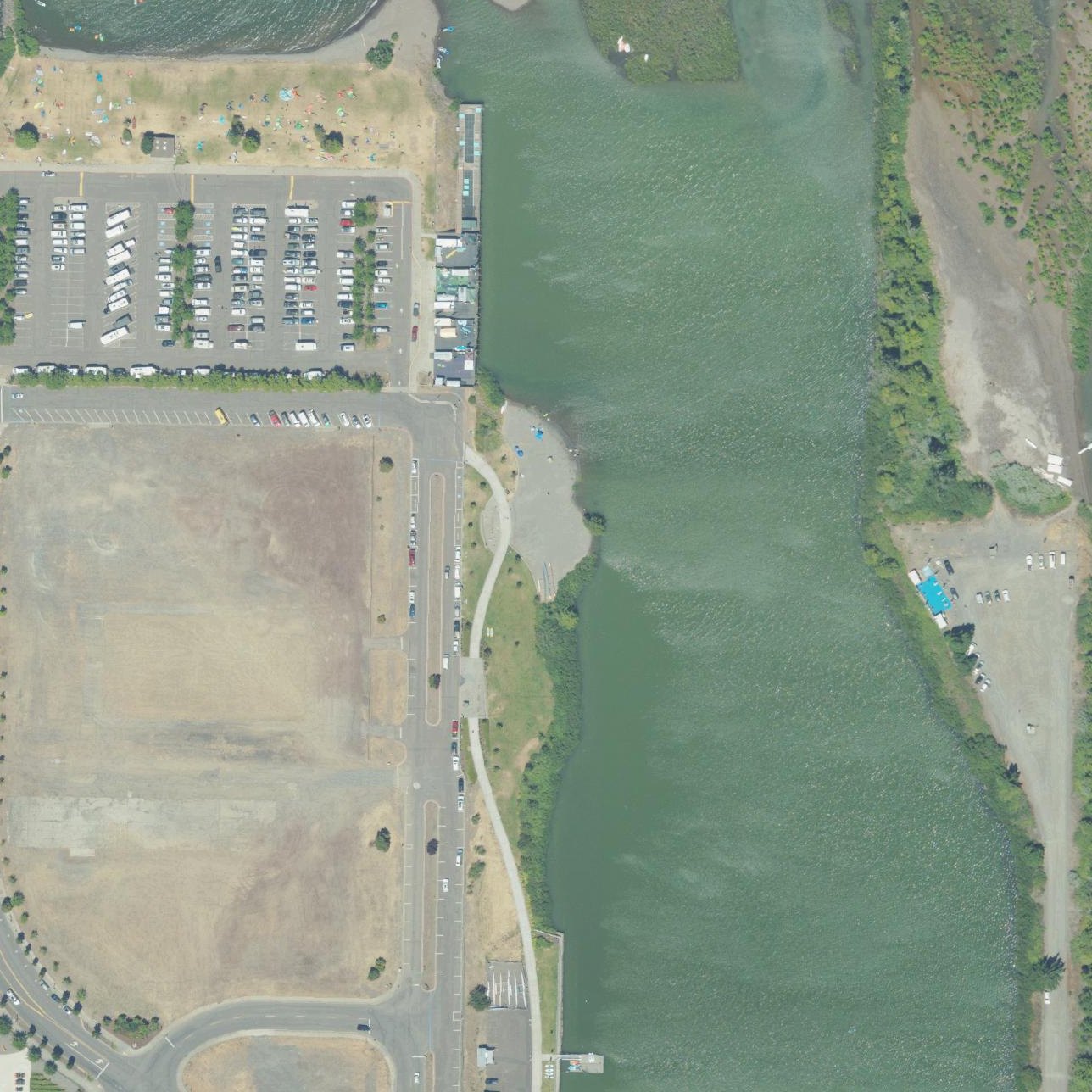 Aerial map of Slackwater Beach