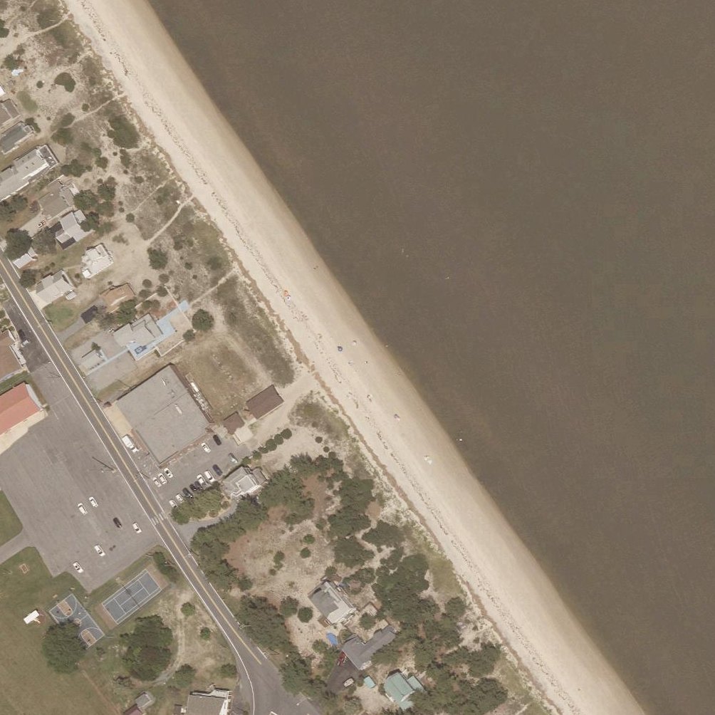 Aerial map of Slaughter Beach