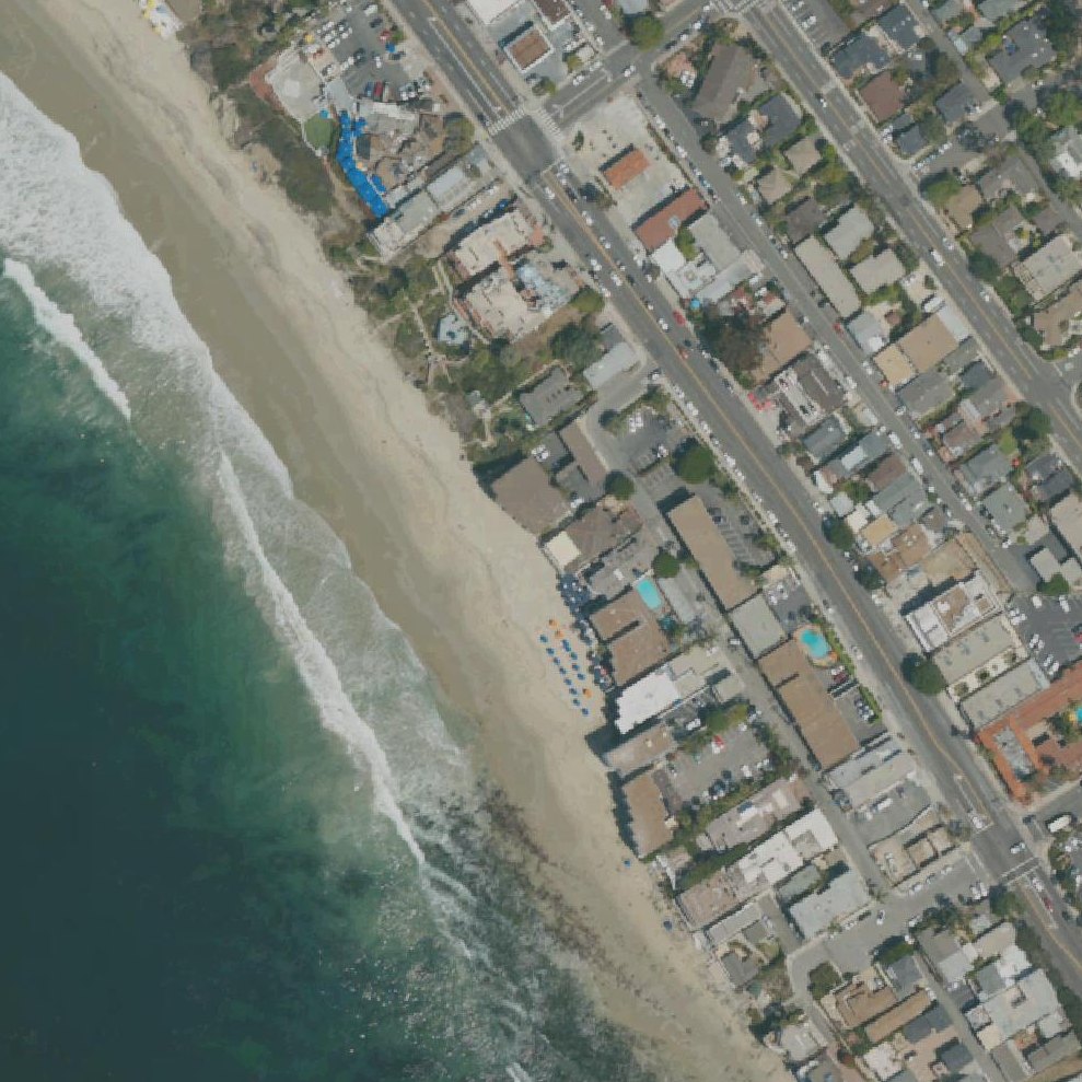 Aerial map of Sleepy Hollow Beach