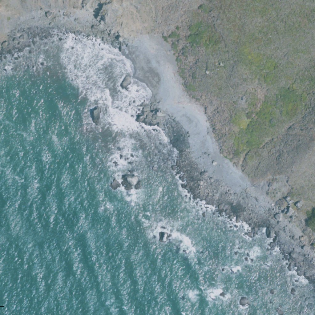 Aerial map of Slide Ranch North Beach