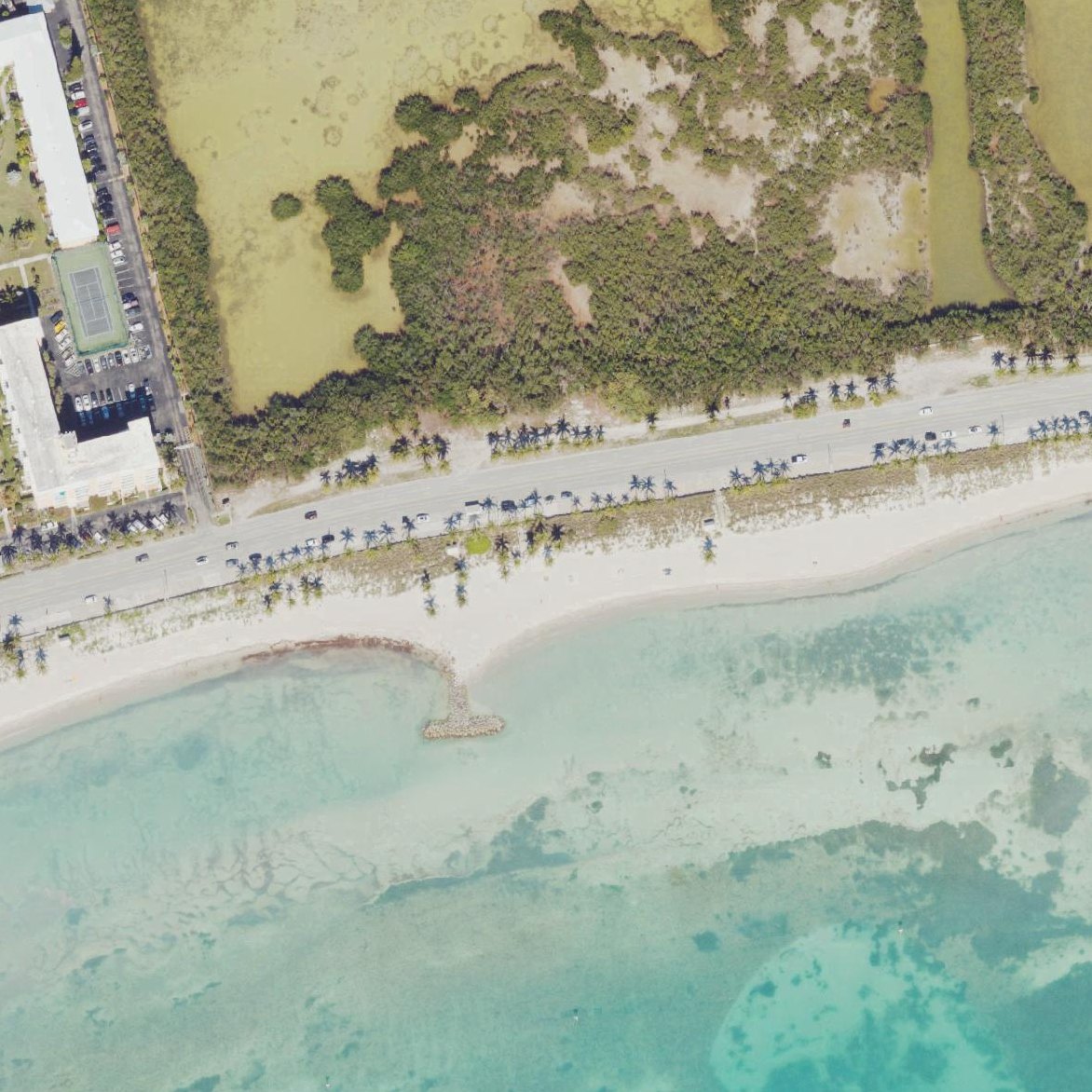 Aerial map of Smathers Beach