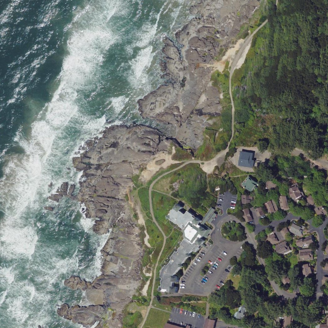 Aerial map of Smelt Sands State Recreation Site