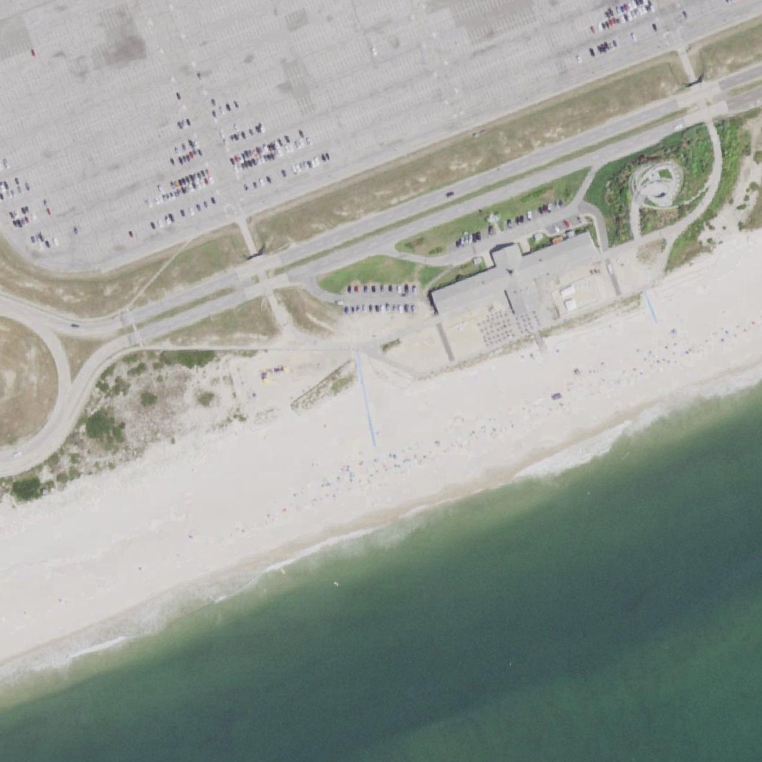 Aerial map of Smith Point Beach