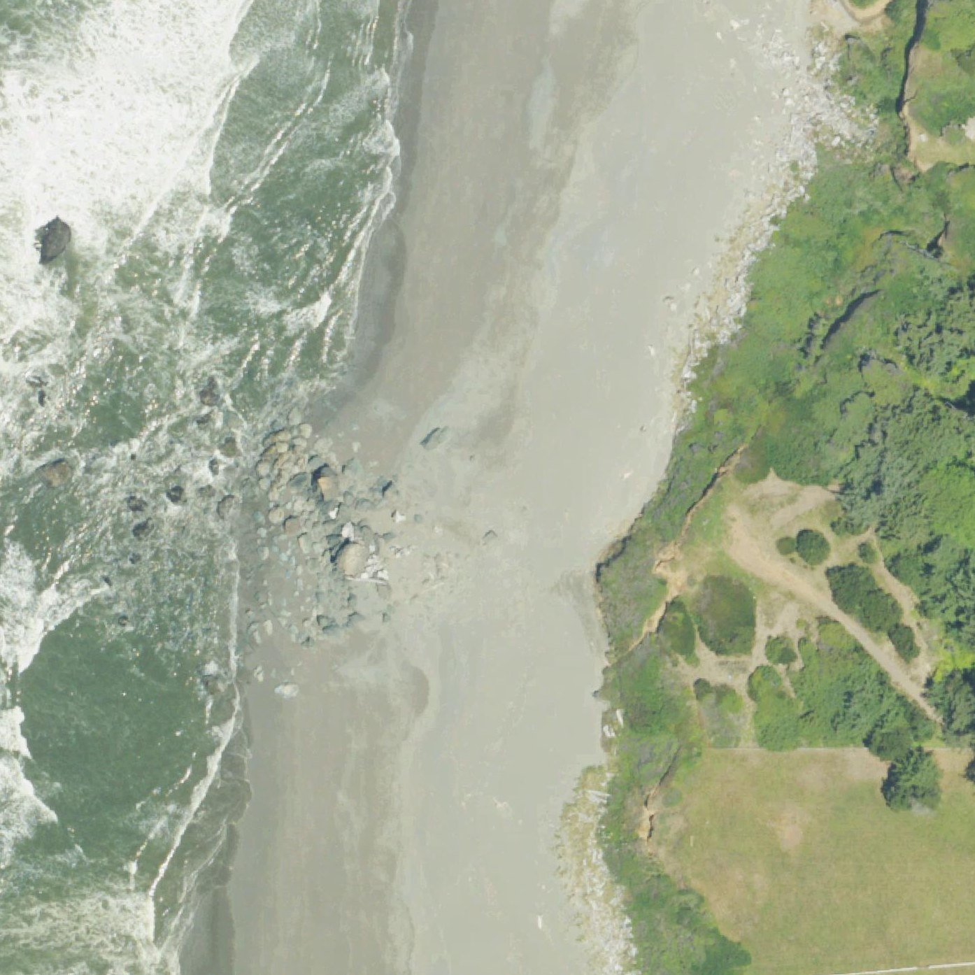 Aerial map of Smith River Beach