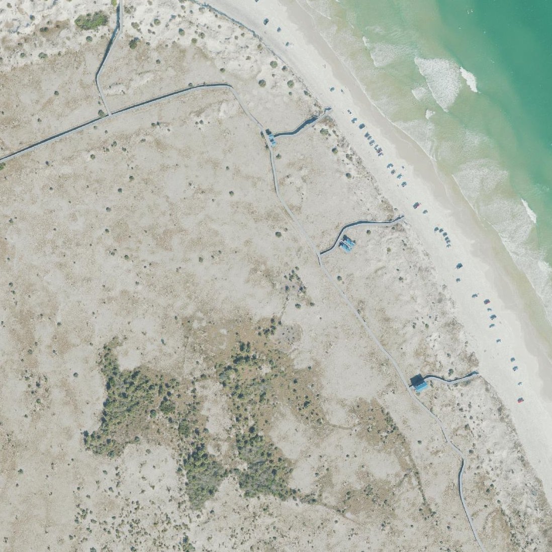 Aerial map of Smyrna Dunes Park