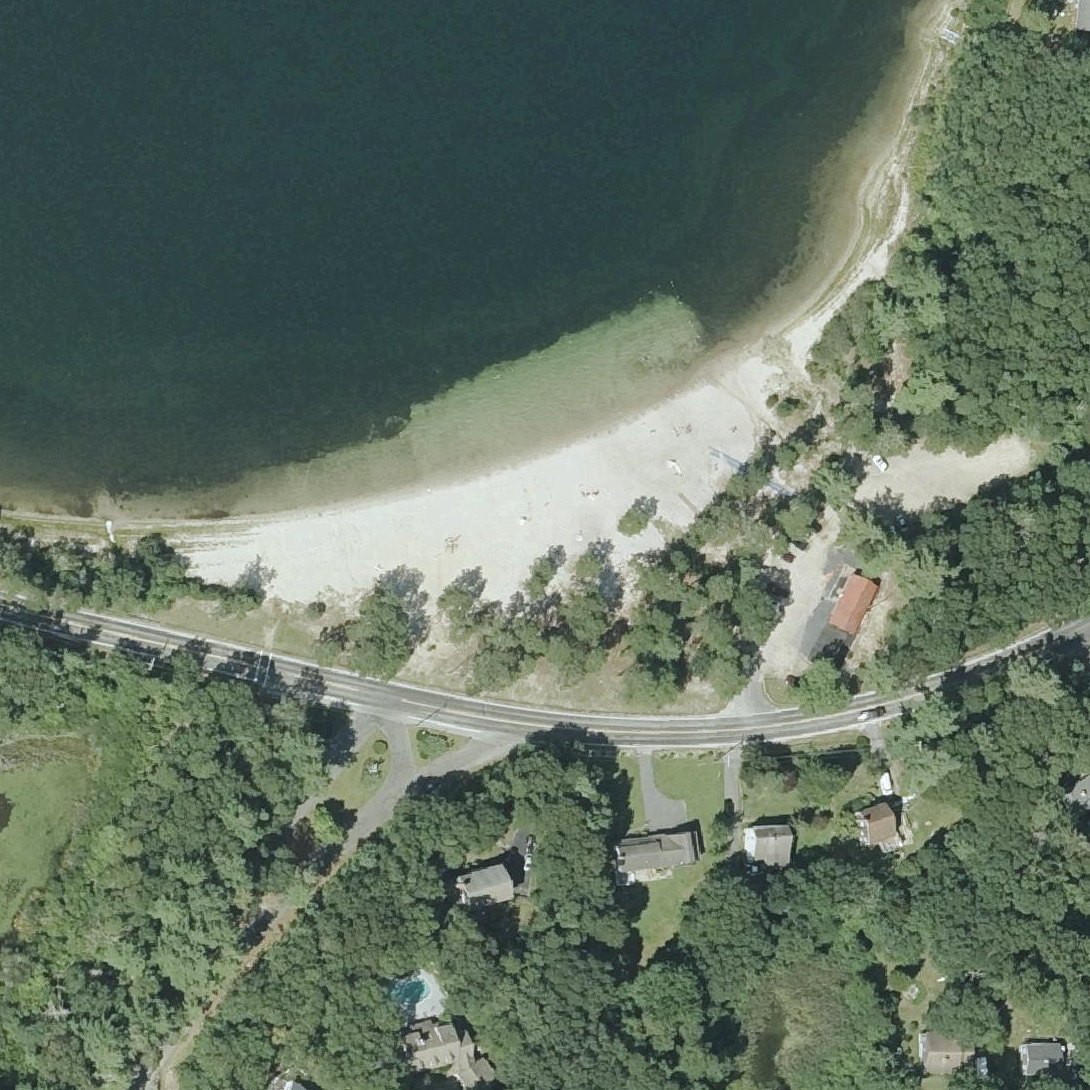 Aerial map of Snake Pond Beach