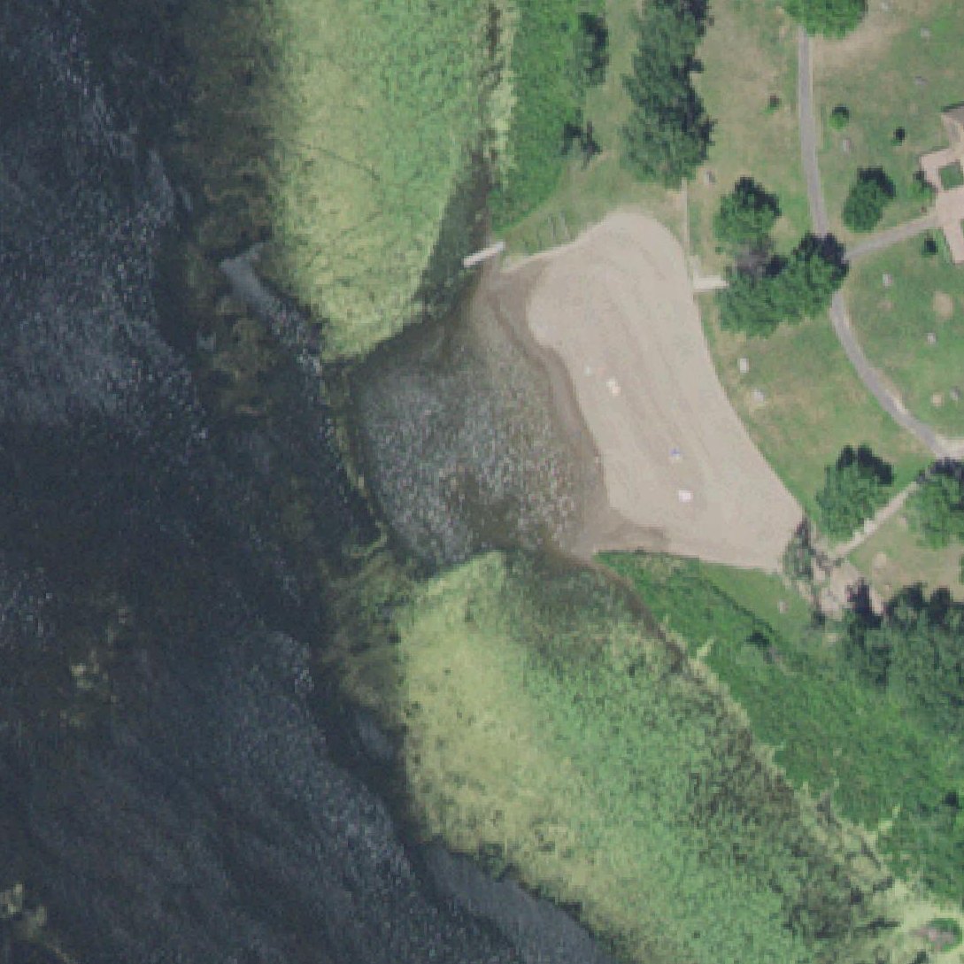 Aerial map of Snelling Beach