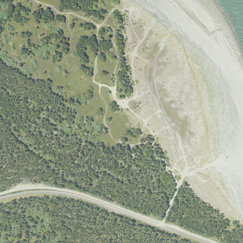 Aerial map of Social Security Beach