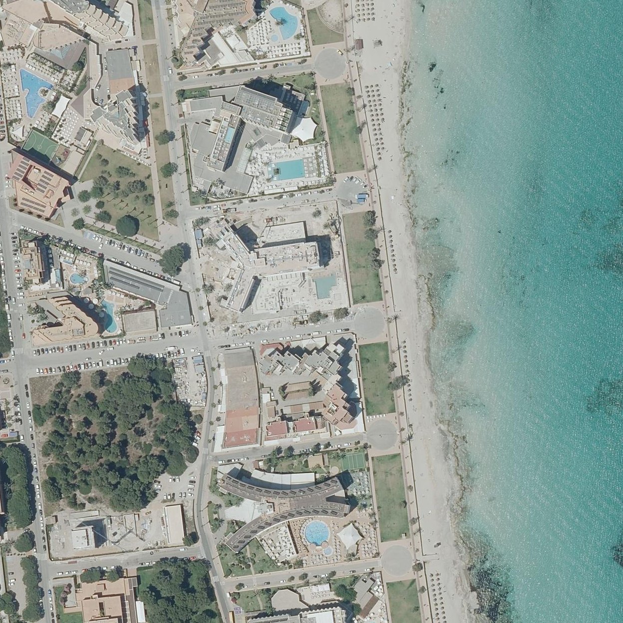 Aerial map of Son Moro