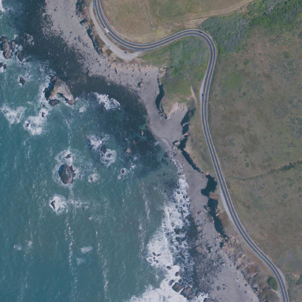 Aerial map of Sonoma Coast State Beach