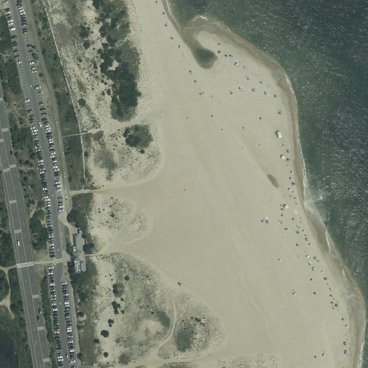 Aerial map of South Beach - Area B Sandy Hook New Jersey