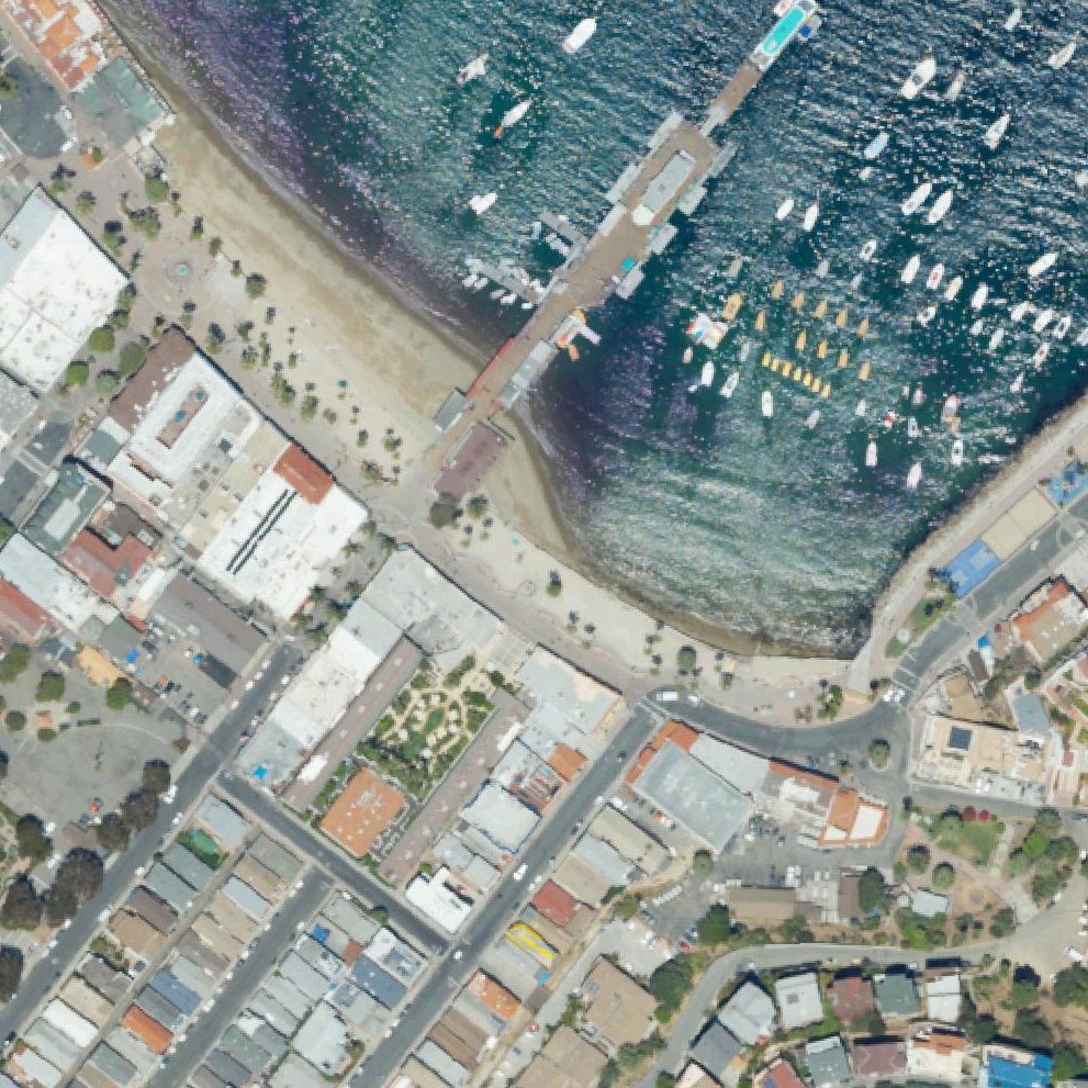 Aerial map of South Beach