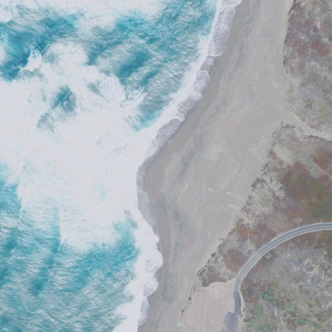 Aerial map of South Beach