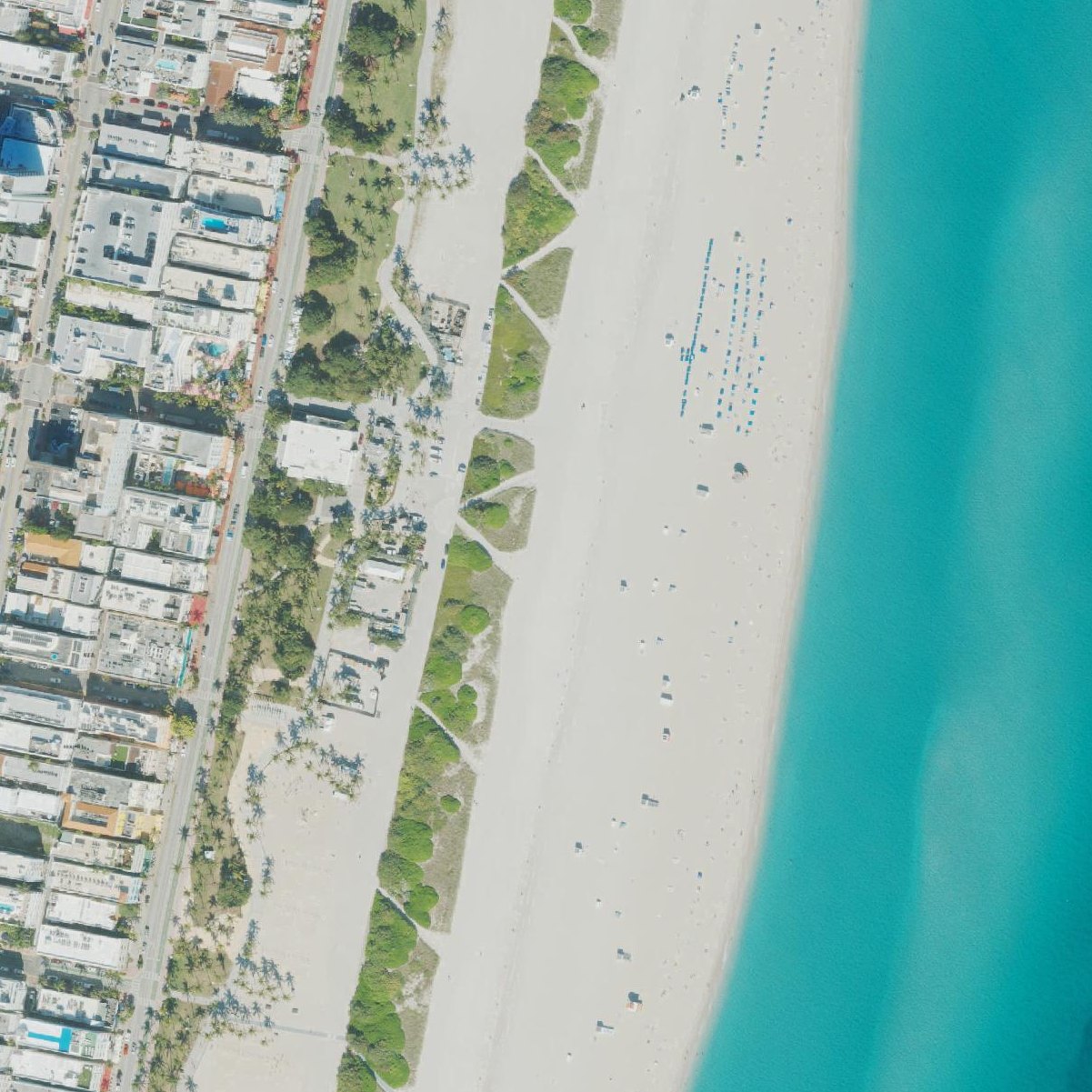 Aerial map of South Beach Clock Tower