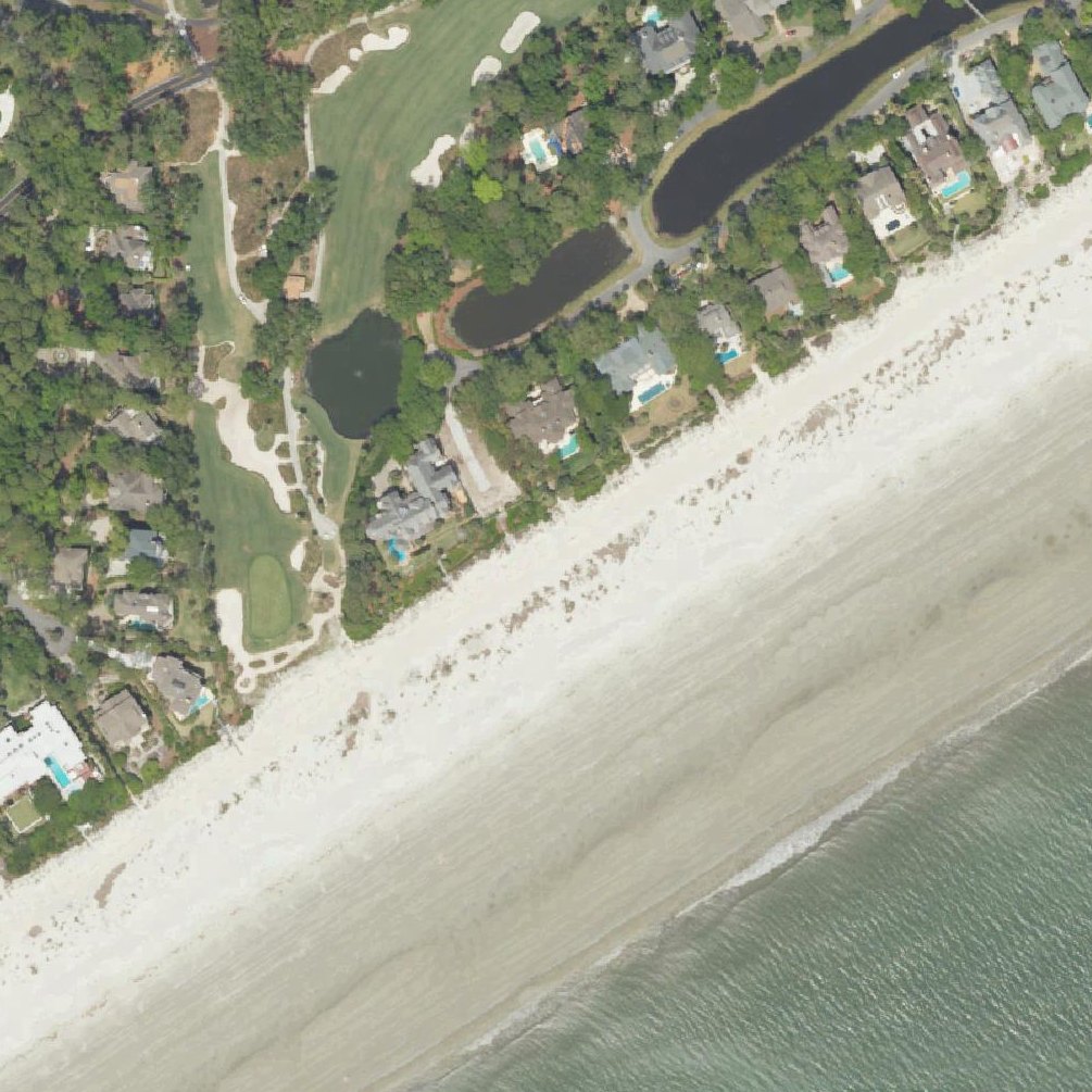 Aerial map of South Beach