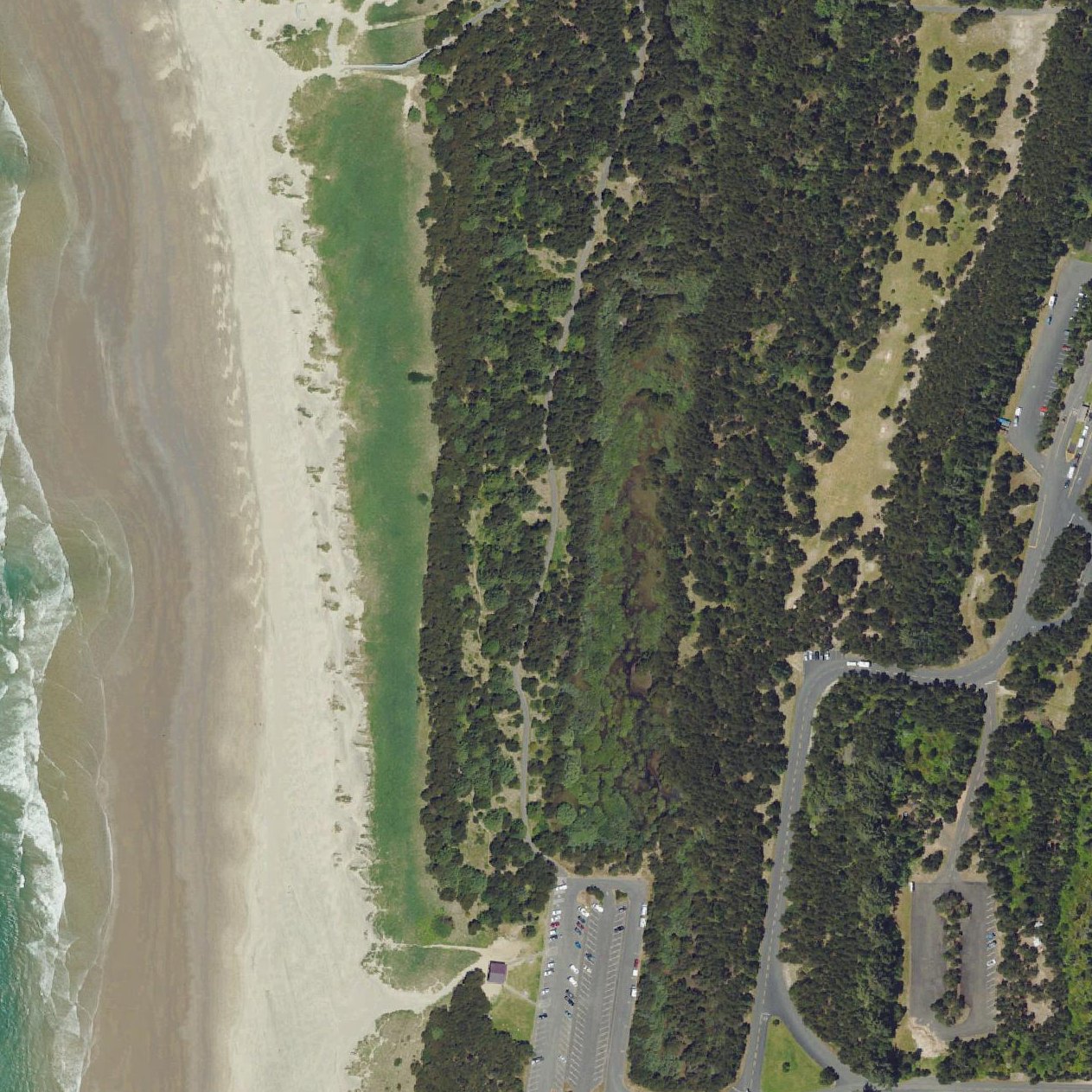 Aerial map of South Beach State Park