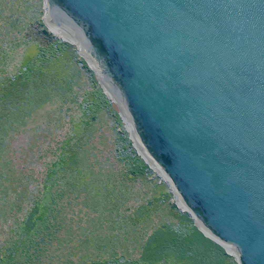Aerial map of South Blue Gum Beach
